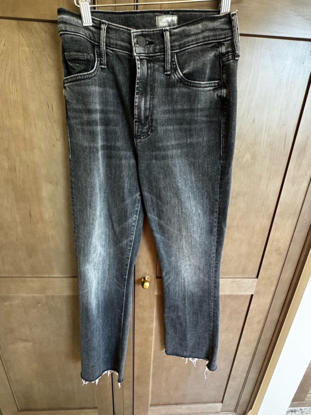 Never worn. Women’s Mother Step Black Washed Jeans - Classic Slim Fit